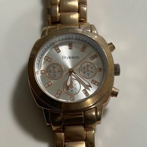 Style&co golden analog women’s watch